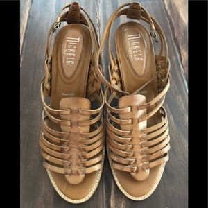 NICKELS Soft - great leather sandals - 7.5 M